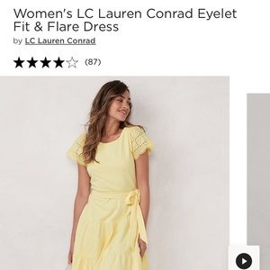 Women's LC Lauren Conrad Eyelet Fit & Flare Dress